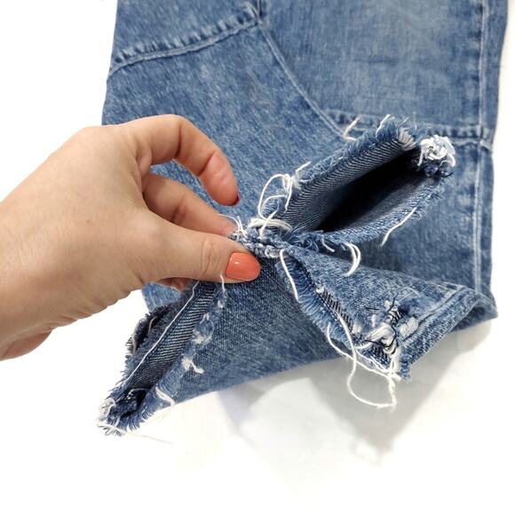 J Brand | Ruby High Rise Crop Raw Hem Jeans Straight Slim - Picture 6 of 9